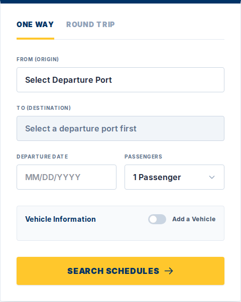 Passenger sailing search